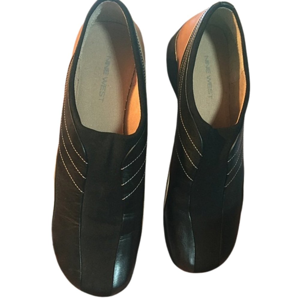 Nine West Black & Tan All Day Shoe 9.5  🆕
